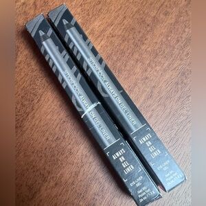 NEW Smashbox Always On Gel Liner Pencils— Shark (Black/Grey) quantity 2